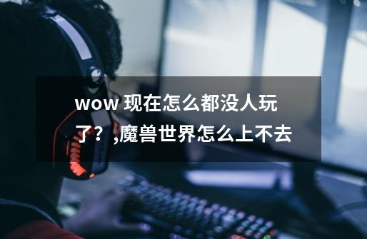 wow 现在怎么都没人玩了？,魔兽世界怎么上不去-第1张-游戏相关-泓泰