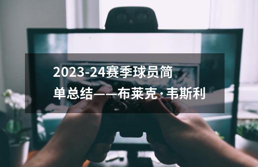 2023-24赛季球员简单总结——布莱克·韦斯利-第1张-游戏相关-泓泰