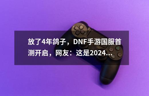 放了4年鸽子，DNF手游国服首测开启，网友：这是2024的游戏？-第1张-游戏相关-泓泰