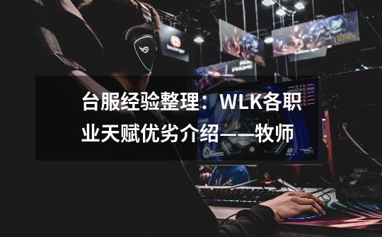 台服经验整理：WLK各职业天赋优劣介绍——牧师-第1张-游戏相关-泓泰