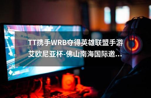 TT携手WRB夺得英雄联盟手游艾欧尼亚杯-佛山南海国际邀请赛冠军-第1张-游戏相关-泓泰