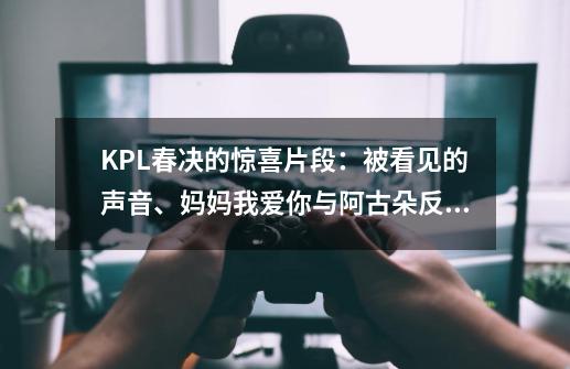 KPL春决的惊喜片段：被看见的声音、妈妈我爱你与阿古朵反野-第1张-游戏相关-泓泰