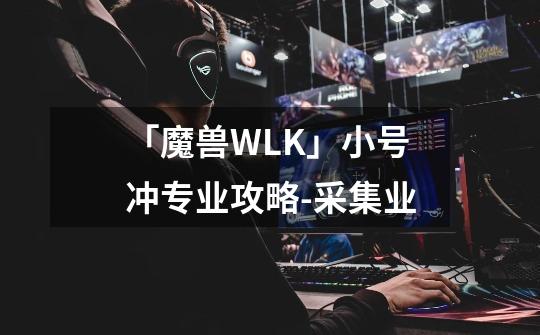 「魔兽WLK」小号冲专业攻略-采集业-第1张-游戏相关-泓泰