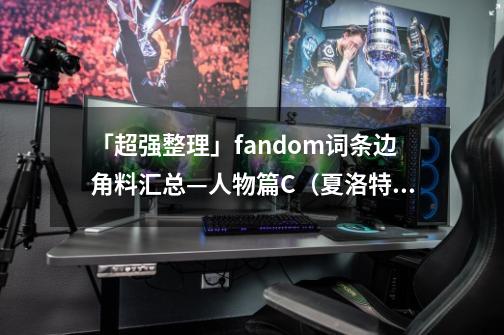 「超强整理」fandom词条边角料汇总—人物篇C（夏洛特特辑）-第1张-游戏相关-泓泰